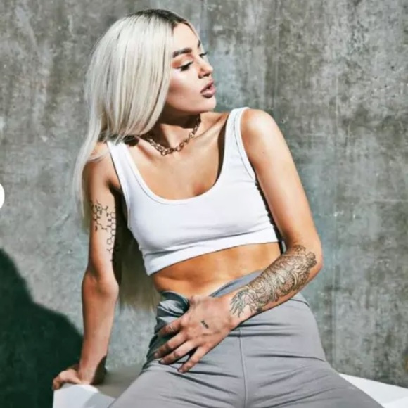 Missguided Tops - missguided Yeezy style white cotton bralette 4 NWT